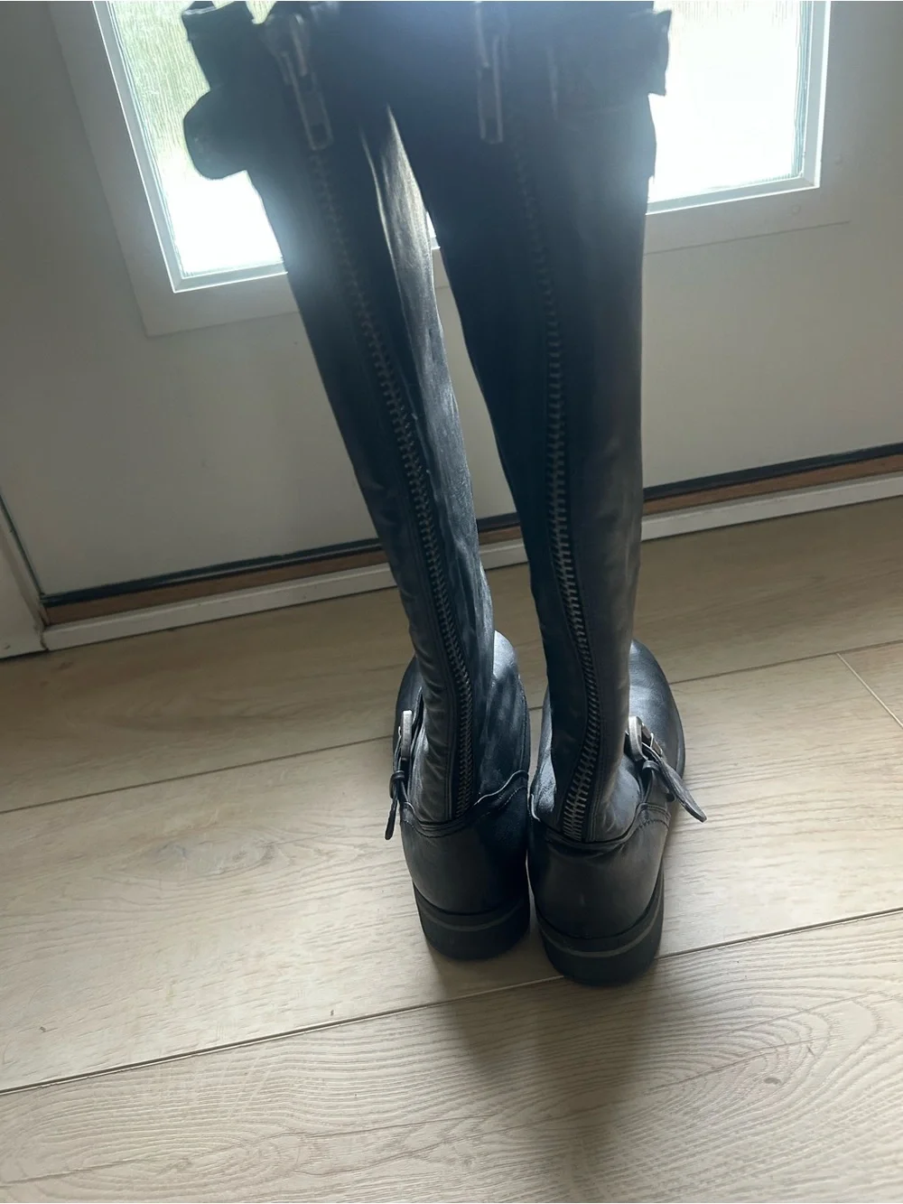 Madden Girl Lenoxxx Black Knee-High Riding Boots